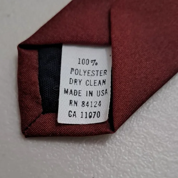 Harley Davidson Ralph Marlin Festive Motorcycle Tie - Burgundy and Multicolor - Picture 5 of 5